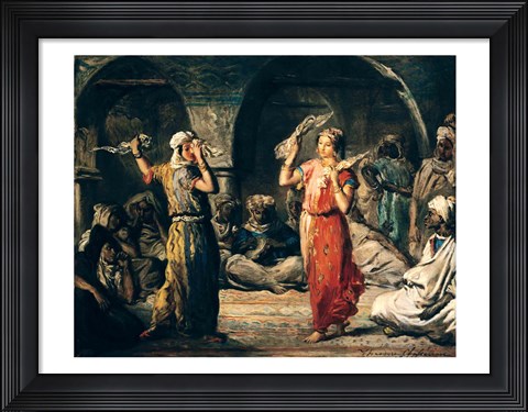 Framed Dance of the Handkerchiefs, 1849 Print