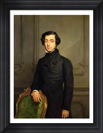 Framed Charles-Alexis-Henri Clerel de Tocqueville Print