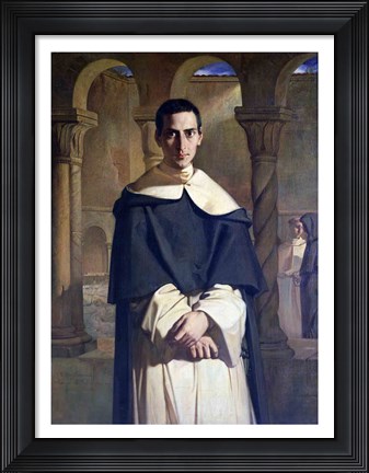 Framed Portrait of Jean Baptiste Henri Lacordaire Print