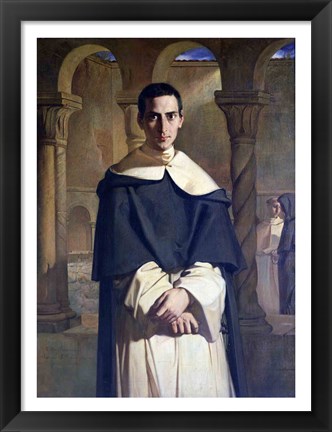 Framed Portrait of Jean Baptiste Henri Lacordaire Print