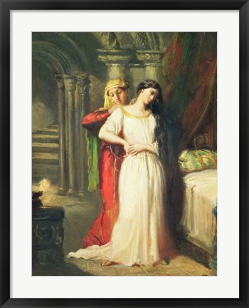 Framed Desdemona Retiring to her Bed, 1849 Print