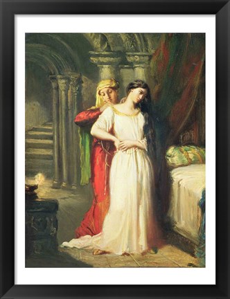 Framed Desdemona Retiring to her Bed, 1849 Print