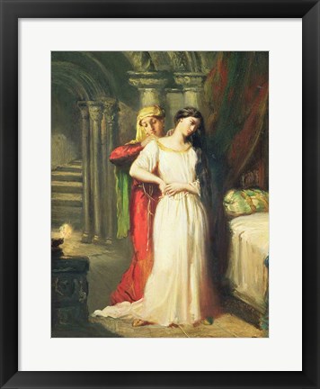 Framed Desdemona Retiring to her Bed, 1849 Print