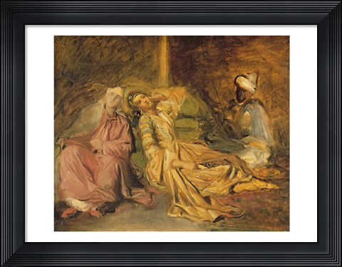 Framed Study for the Interior of a Harem Print