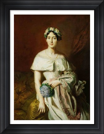 Framed Mademoiselle Marie-Therese de Cabarrus, 1848 Print