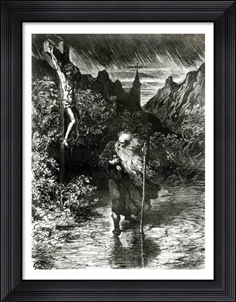 Framed Wandering Jew Print