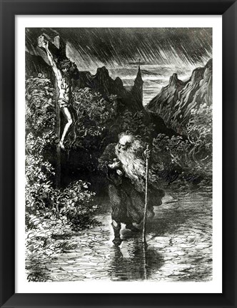 Framed Wandering Jew Print