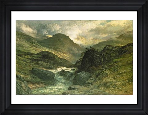 Framed Canyon, 1878 Print