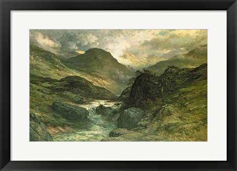 Framed Canyon, 1878 Print