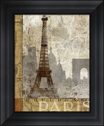 Framed April In Paris Print