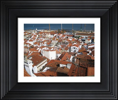 Framed Alfama District Red Roofs Print