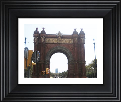 Framed Barcelona Arc de Triomf Print