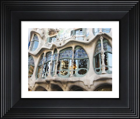 Framed Barcelona First Level of Battlo Print