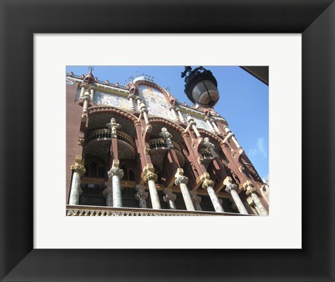 Framed Barcelona Palau de la Musica Catalana Print
