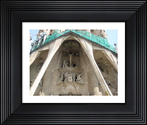 Framed Barcelona Sagrada Detail Print