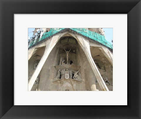 Framed Barcelona Sagrada Detail Print