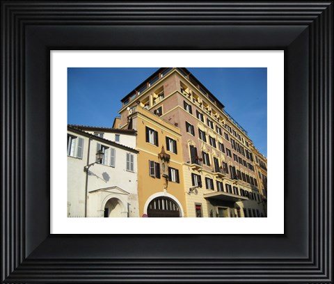 Framed Buildings Close to Spanish Steps Print
