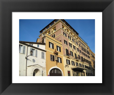 Framed Buildings Close to Spanish Steps Print