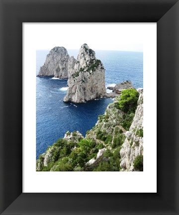 Framed Capri Faraglioni Stacks Print