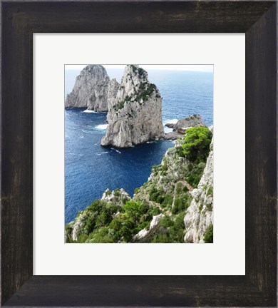 Framed Capri Faraglioni Stacks Print