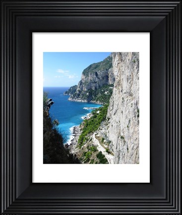 Framed Capri Coastline Photograph Print