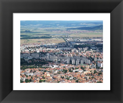 Framed Cast Shadows Over Brasov Print