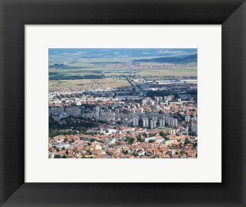 Framed Cast Shadows Over Brasov Print