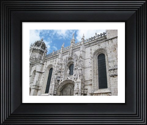 Framed Jeronimos Lisbon, Monastery Facade Print