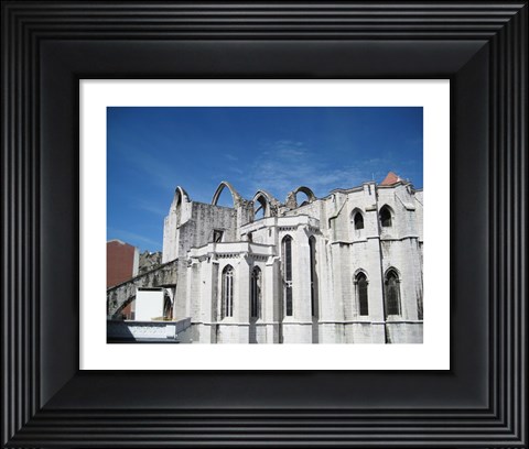 Framed Lisbon Carmo Convent Arches Print
