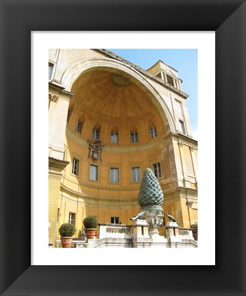 Framed Pinecone Statue in the Vatican Print