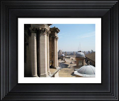 Framed Rome San Pietro Roof Print