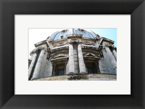 Framed Rome San Pietro Rood Exterior of a Small Dome Print