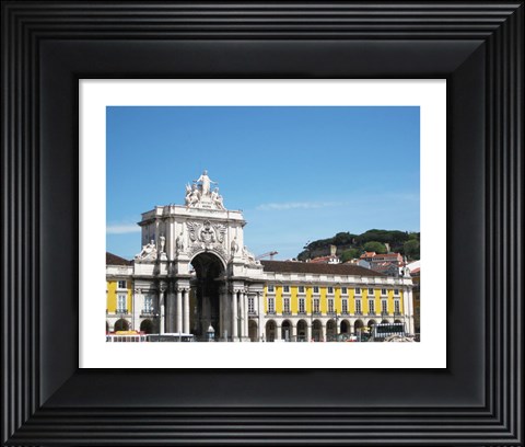 Framed Rua Augusta Arch of Triumph Print
