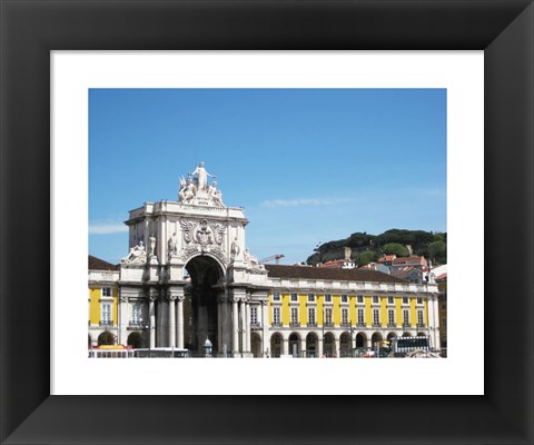 Framed Rua Augusta Arch of Triumph Print