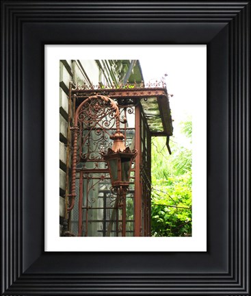 Framed Rusty Framework and Lamp Print