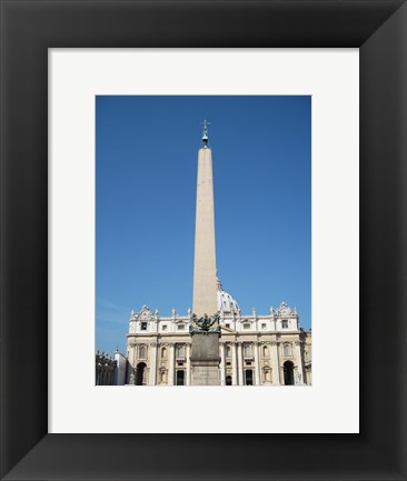 Framed Vatican Obelisk Print