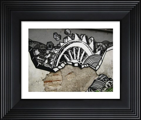 Framed Urban Graffitti Print
