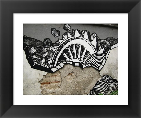 Framed Urban Graffitti Print