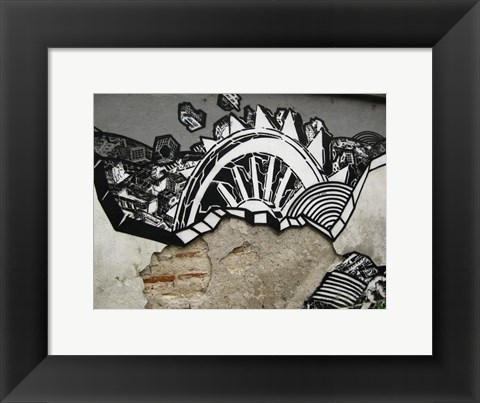 Framed Urban Graffitti Print