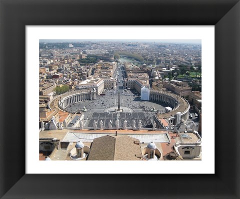 Framed Vatican View From Above Print