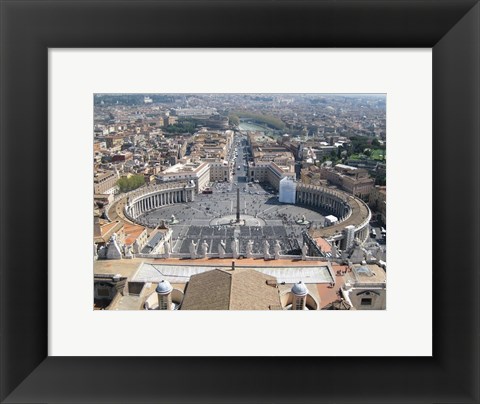 Framed Vatican View From Above Print