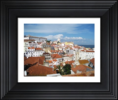 Framed View on Alfama from Santa Luiza Mirador Print