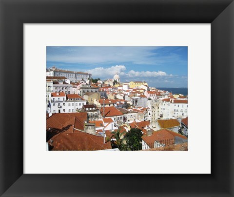 Framed View on Alfama from Santa Luiza Mirador Print