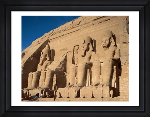 Framed Temple of Ramses II, Abu Simbel, Egypt Print