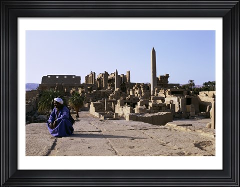 Framed Karnak Temple  Luxor  Egypt Print