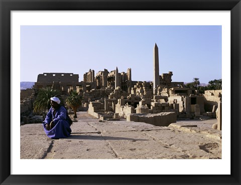 Framed Karnak Temple  Luxor  Egypt Print