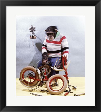 Framed Bicycle Assembly Print