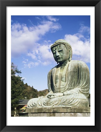 Framed Statue of Buddha, Kamakura, Japan Print