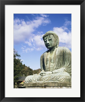 Framed Statue of Buddha, Kamakura, Japan Print