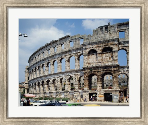 Framed Roman Amphitheater, Pula, Croatia Print